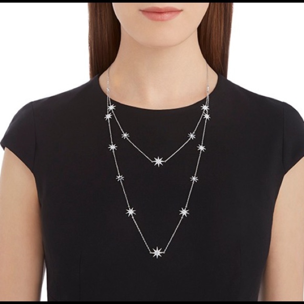 Swarovski FIZZY STRANDAGE, WHITE, RHODIUM PLATING